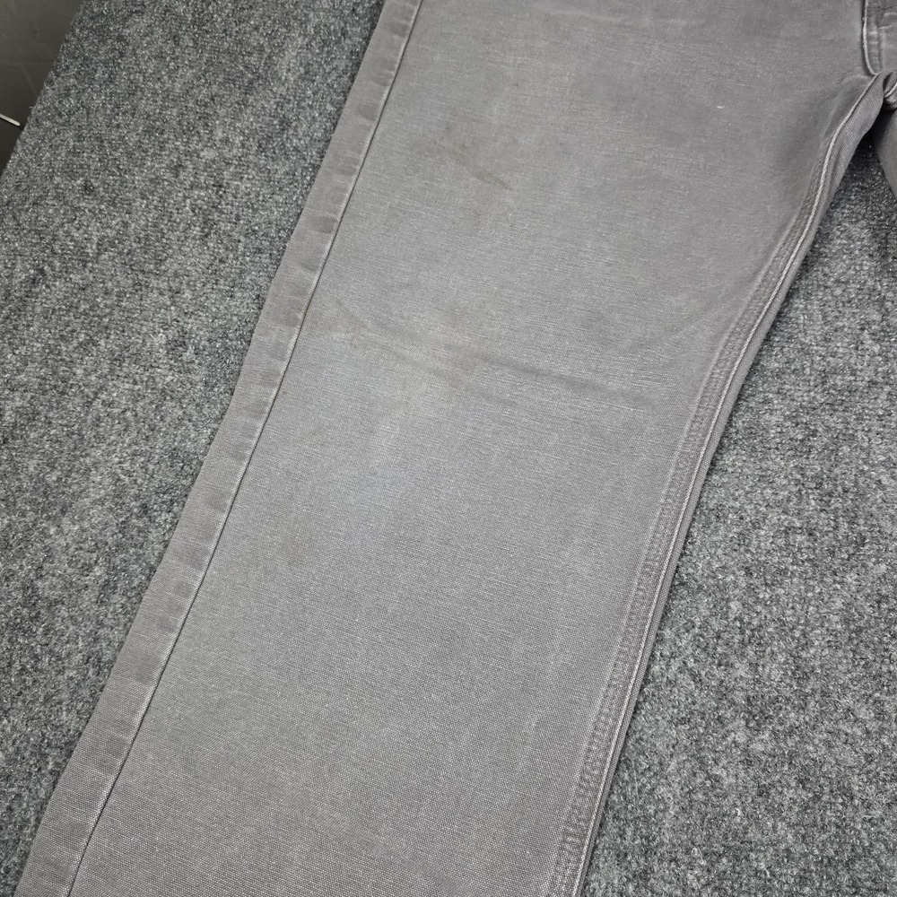 Carhartt Pants Mens 40x30 Relaxed Fit Canvas Work 100095-039 Gray Gravel‎ - Picture 2 of 14